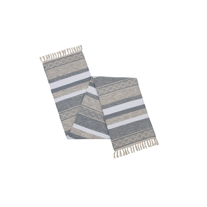 Lenox Textured Neutral Runner 14" X 72", Gray