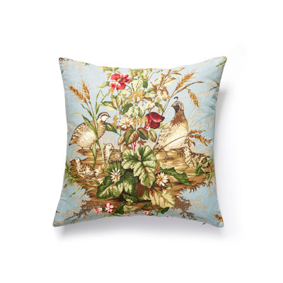 Edwins Covey Linen Square Indoor/Outdoor Pillow Cover & Insert