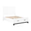 Lit plateforme blanc rustique avec rangement - attrayant choix de tiroirs
