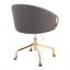 Chaise de travail contemporaine en métal doré-20794765