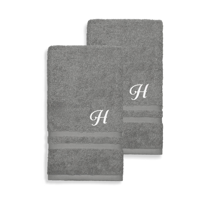 Denzi 100% Cotton Hand Towel, H, Dark Grey