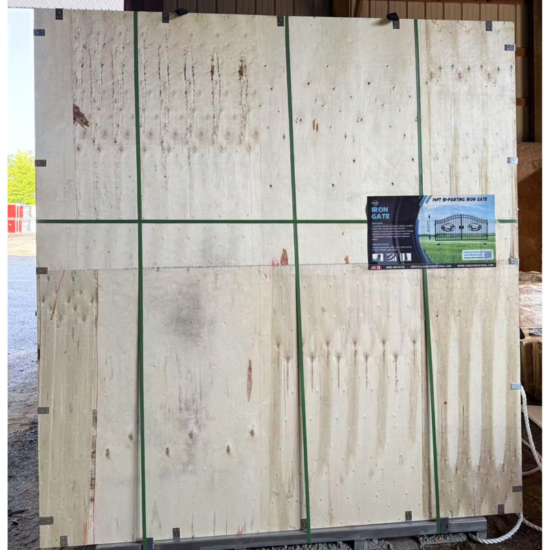 Barrière de portail en acier 20 po x 8 pi