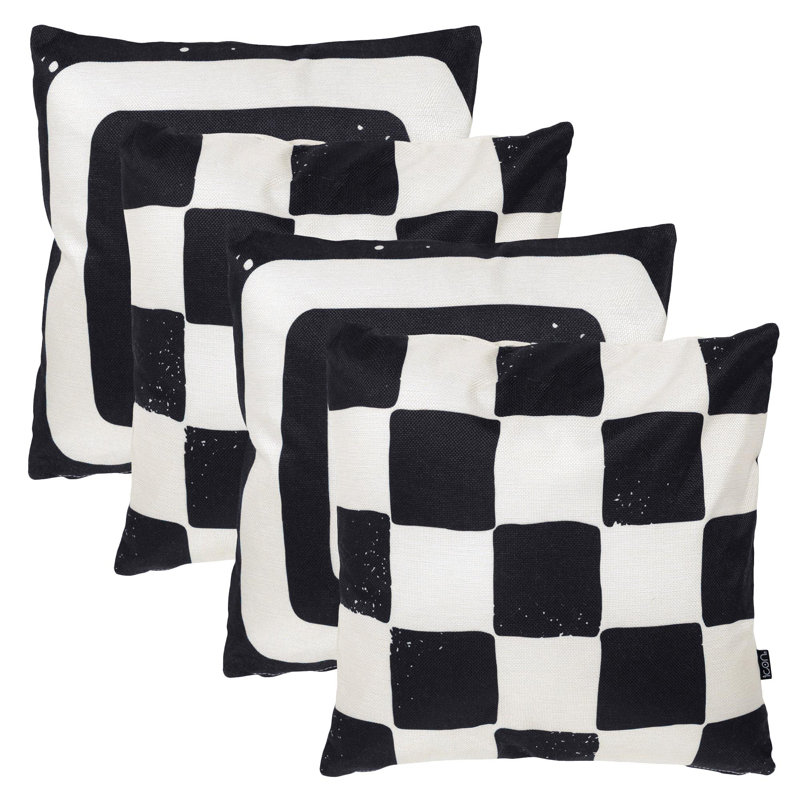Indoor / Outdoor Abstract Multi Square Cushion