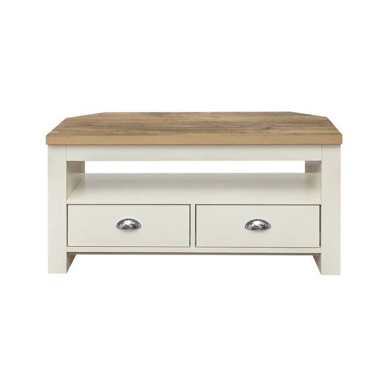 Napanoch TV Stand for TVs up to 42", Cream/Oak