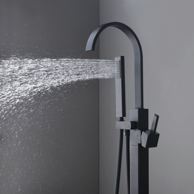-degree Swivel Brass Freestanding Shower Faucet For Luxurious Bath
