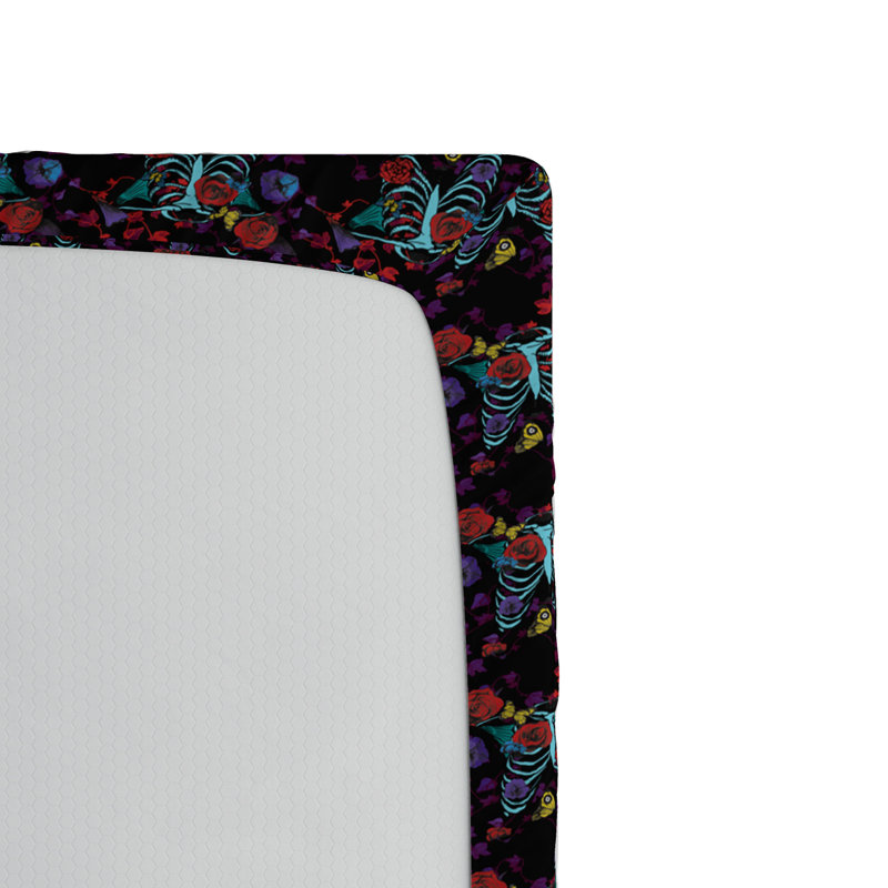 Microfiber Floral Fitted Sheet, Full Fitted Sheet