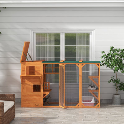 Cristia Outdoor Cat House,wood