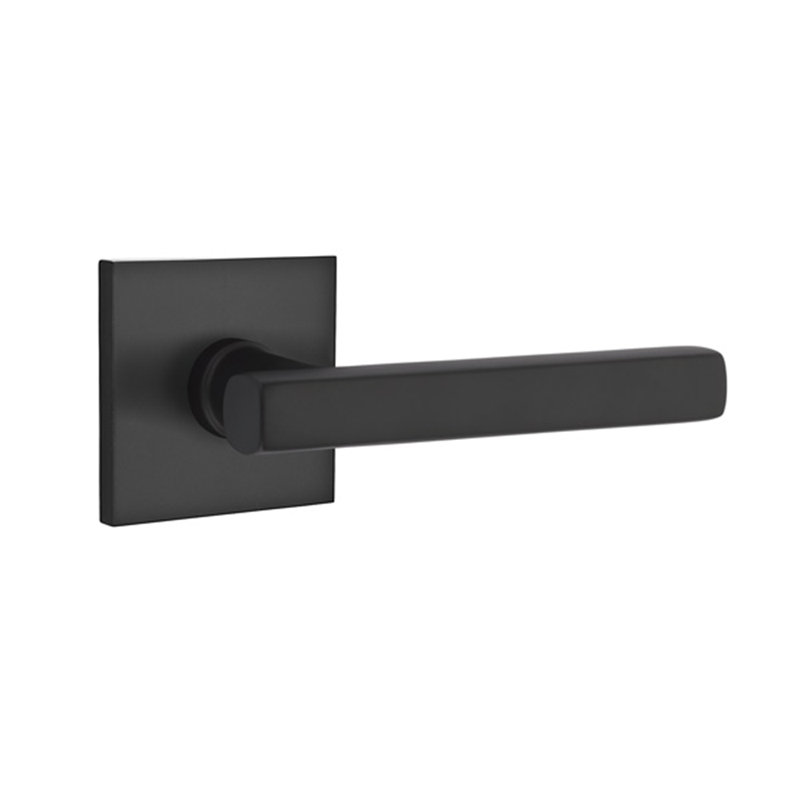 Privacy (Bed & Bath) Door Lever, Left, Flat Black