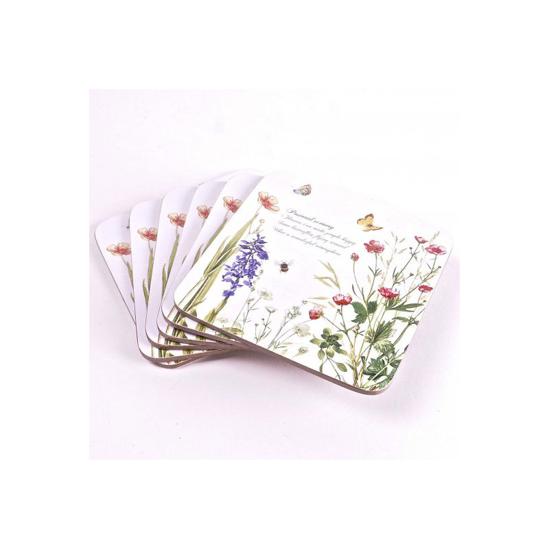 Sous-verre fleurs de terrain
