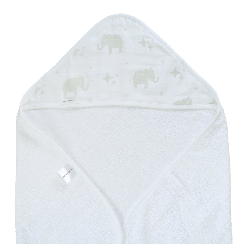 Bath Towel Single, MuslinZ Luxury Baby Hooded Towel