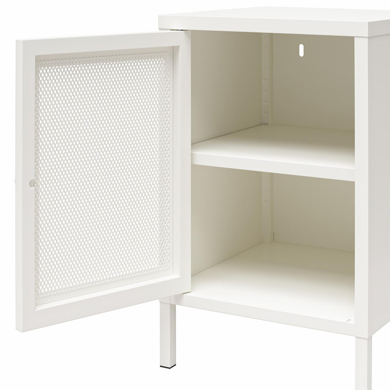 Aprel End Table, Soft White