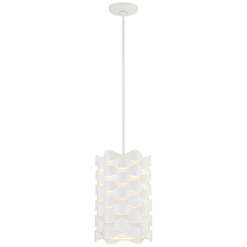 Luminaire suspendu cylindrique à DEL 1 lumière Rickey