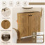 Armoire de plancher pliante en chêne doré 30 pouces avec évier en céramique - Installation brevetée en 1 minute, peu encombrante et facile à assembler, style américain-744820827
