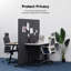 24" x 66" Cubicle Divider,Freestanding Privacy Screen, Cubicle Divider with Fixed and Sliding Feet 2-Sided Detachable Side Zipper-620735270