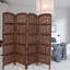 Cloison 4 panneaux en bois massif Guimond l 80 po x H 71 po