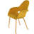 Colley Cornelison Upholstered Solid Back Arm Chair – Mid-Century Modern Design with Fabric Seat and Wood Legs-1139501422-1088135284-1105057347