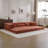 Compression Mahjong Sofa,Convertible Floor Sofa Bed,Diy Boneless Modular Sectional Sofa,No Assembly Required,Circle Fleece Fabric,Oversized 3 Seater With 3 Pillows,Orange-61771208