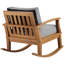 Chaise berçante d'extérieur en teck Marina-472441369