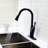 Oil - Rubbed Bronze Pull Out Faucet, Streamlined Silhouette For Kitchen, Life Shine Surface, Repels Water Spots, Single Handle Right Or Left, 360 Degree Swivel Spout, Dual Spray Modes, Mountable
