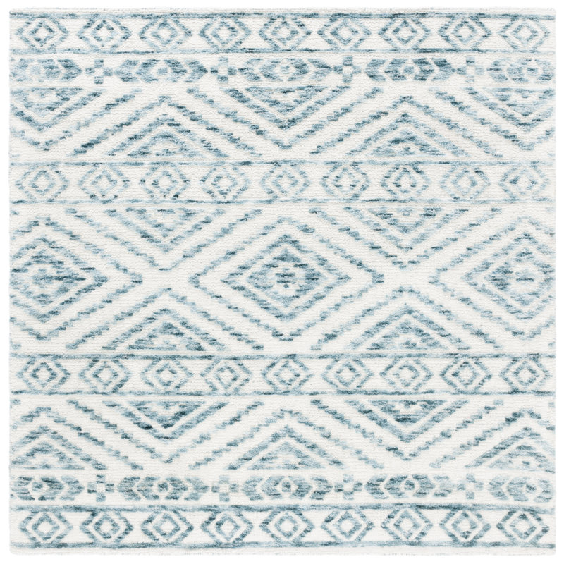 Ouatchia Tufted Performance Southwestern Rug, Square 6'