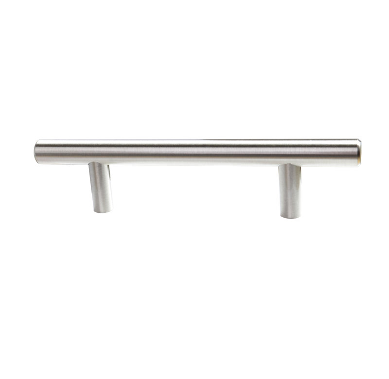 Satin Nickel Modern Bar Pulls with Mounting Hardware, 10-Pack