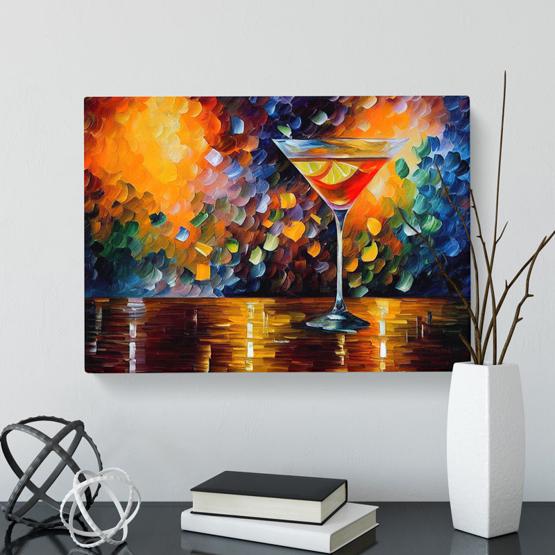 Cocktail Painting Vol.1 Abstract - Wrapped Canvas, 35cm H x 50cm W x 3cm D