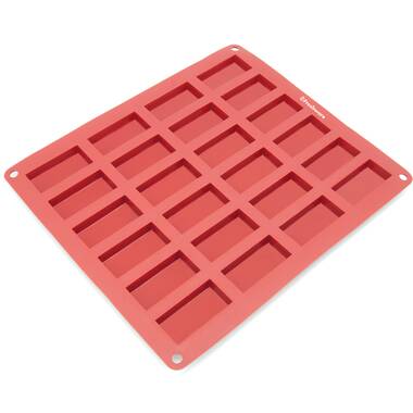 4 Piece Nonstick Silicone Baking Molds Set, Round, Square and Rectangular  Cake Mold Pan, Red, Pack - Harris Teeter