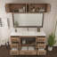 Meuble-lavabo autoportant de 60 po avec lavabo simple en acrylique renforcé Victoria-100853526