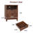 17.7'' Fluted Nightstand With Charging Station-577559812