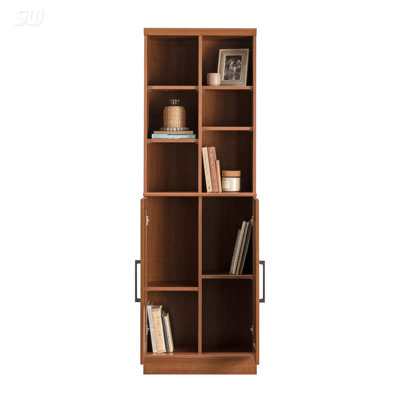 Versatile Storage Cabinet With Adjustable Shelves And Doors, Ideal For Organizing Household Items And Maximizing Space Efficiency.
