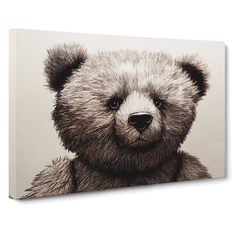 Spectacular Teddy Bear - Wrapped Canvas, 35cm H x 50cm W x 3cm D