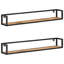 Louise 2 Piece Mango Solid Wood Floating Shelf-1118252221