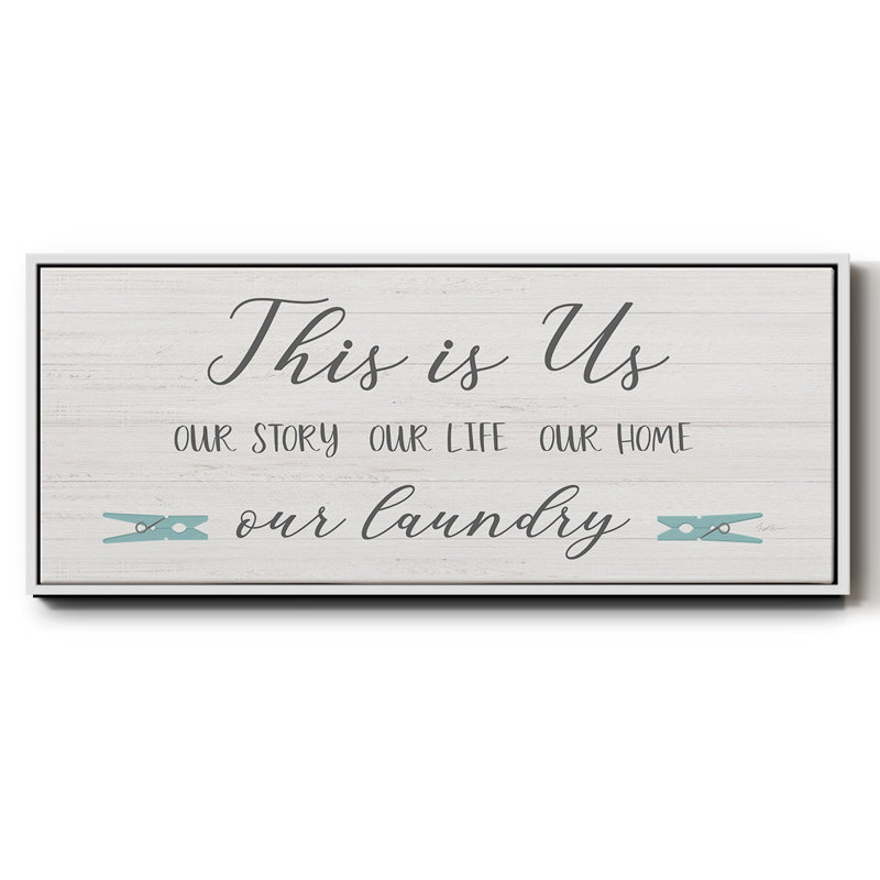 «Us and our Laundry», toile encadrée, H 8 po x l 20 po