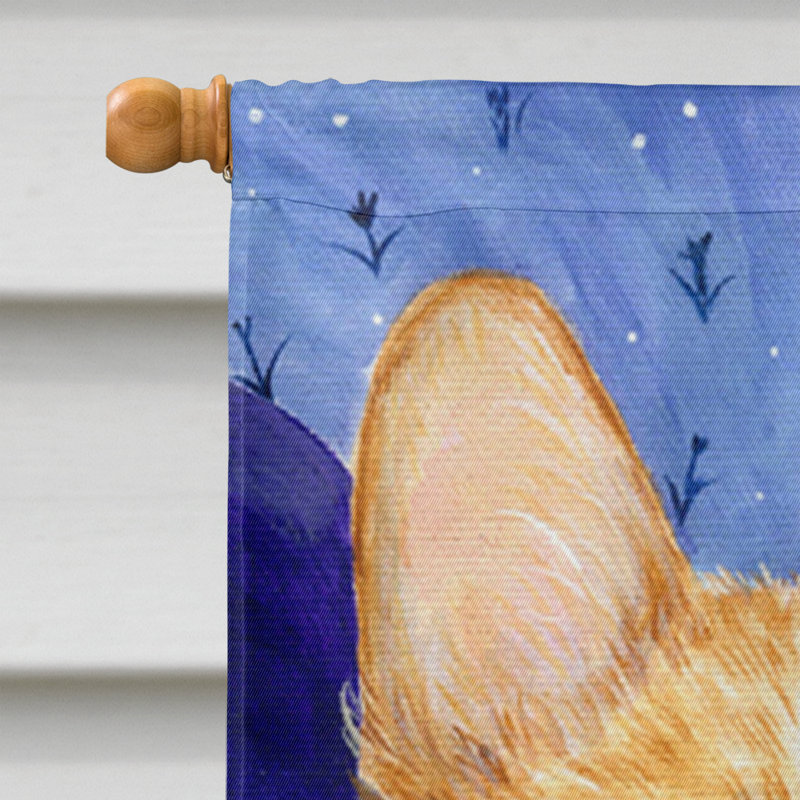 Corgi Double Sided 40'' H x 28'' W Polyester Animal House Flag
