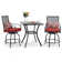 Square 2 - Person 31'' Long Bar Height Dining Set With Cushions