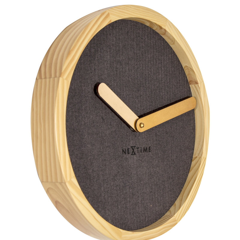 Horloge murale 11,81 ", Chocolat noir, H 12,12 po x l 12,12 po x P 2,12 po