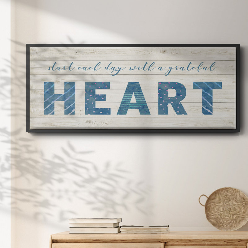 Grateful Heart- Framed Canvas