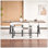 Chaises de salle à manger rembourrées, fauteuils d'appoint rembourrés en tissu doux, capacité de poids de 320 lb, chaises d'appoint modernes
