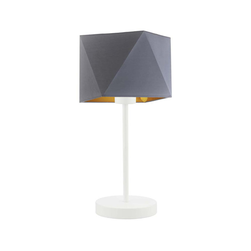 Candra Desk Lamp, Grey, White