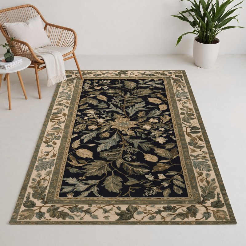 Tapis d'intérieur et d'extérieur brun Nature, Rectangle 5 pi x 7 pi