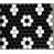Noir avec motif blanc