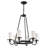 6-light Farmhouse Wagon Wheel Chandelier