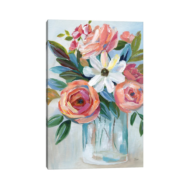 Fiesta Blooms By Nan - Wrapped Canvas Painting by Nan - Wrapped Canvas Painting, 101.6cm H x 66.04cm W x 1.91cm D