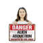 Enseigne danger en plastique 13 po x 20 po