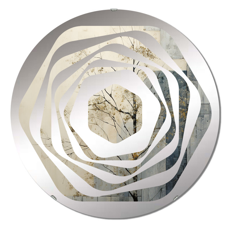 Ferit - Amorphe Decorative Mirror, 23.6" x 23.6"
