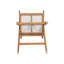Tabouret de bar à dossier en plastique tissé crème de 27 po de hauteur - siège en tissu rembourré de mousse et structure en bois d'hévéa durable-1271797501