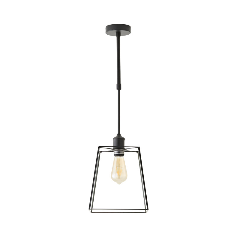 Susie Adjustable Drop Ceiling Light, Without Bulb, Matte Black