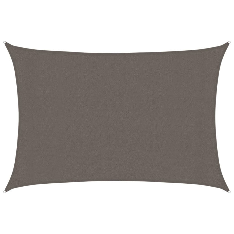 Bakerstown 3m x 4.5m Rectangular Shade Sail, 2m x 4.5m, Anthracite