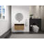Meuble-lavabo mural 30 po avec lavabo vasque rond et armoire de rangement