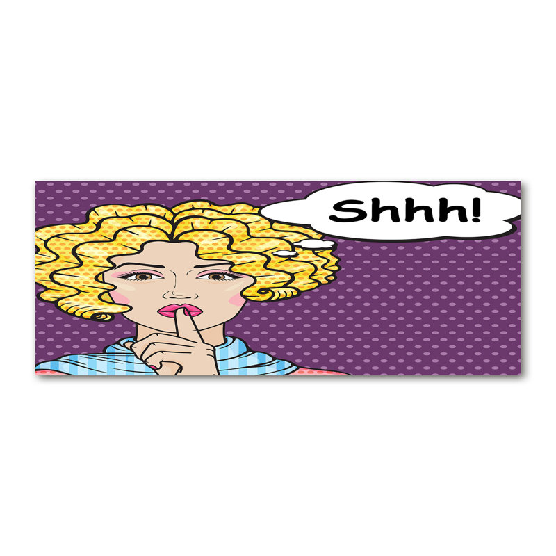 Comic Woman - Wrapped Canvas Print